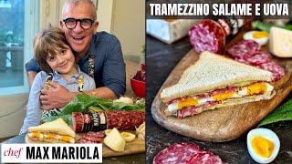 Tramezzino con uova sode, salame e crema di carciofi - Ricetta di Chef Max Mariola