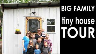 TINY HOUSE TOUR (Family of 9 in 575 SQ FT)