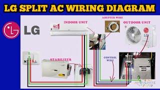 LG SPLIT AC WIRING DIAGRAM | LG SPLIT AC INSTALLATION