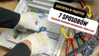 Elektryka w praktyce [030] 7 sposobów połączenia przewodów neutralnych z torem N RCD