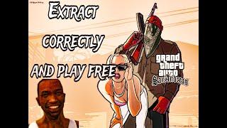 GTA San Andreas | How to Extract files and play FREE