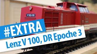 Spur 0 EXTRA: ostdeutsche V 100 von Lenz, DR Epoche 3