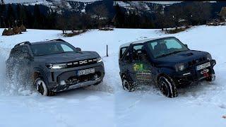 New Duster 2024 Snow Off road vs Suzuki Jimny