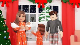 SNOWED IN FOR 24 HOURS! Bloxburg Family Roleplay