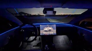 First POV Night Drive // 2024 Tesla Model 3 Highland Rear Wheel Drive