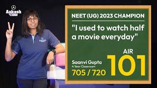 Saanvi Gupta on How She Managed Studies With Hobbies | AIR 101 (705/720), NEET (UG) 2023 Result