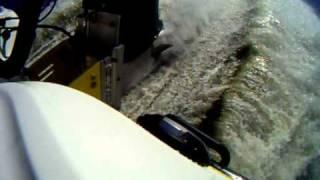 Mercury 300xs on a 21 Checkmate at 96 mph!