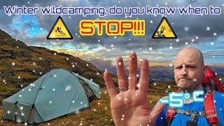 WINTER Camping in the Lake District with SNOW and ICE. Know your limits!