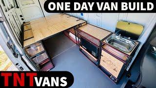 Camper Van in One Day! TNTvans - Van Conversion