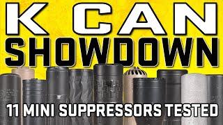 K Can Showdown - 11 Mini Suppressors Put Through Head-To-Head Testing