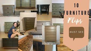 10 Thrifted Furniture Flips/ Beautiful Trash to Treasure Furniture Makeovers