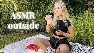 ASMR outside  | soft spoken rambles with nature sounds