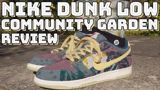 NIKE DUNK LOW COMMUNITY GARDEN REVIEW - On feet, comfort, weight, breathability & price review