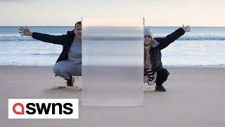 UK company claims to have made a real-life invisibility shield | SWNS