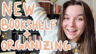 I got a NEW bookshelf | Build and organize with me!!!