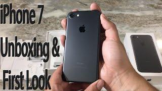 iPhone 7 Black Unboxing | First Look & Set Up