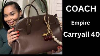 Coach Viral It bag: The soft Empire Carryall 40/My honest review and thoughts