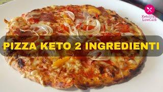 PIZZA KETO ALBUMI SOLO 2 INGREDIENTI facile e veloce Keto diet SENZA FARINA DI MANDORLE