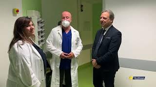 SPECIALE TELERAMA NEWS   ISPEZIONE DEL CONSIGLIERE REGIONALE PAOLO PAGLIARO ALL'ONCOLOGICO DI LECCE