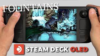 FOUNTAINS | Steam Deck Oled Gameplay | Steam OS | The Legend of Zelda Meets Dark Souls