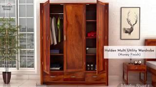 Wardrobe Design Ideas | Holden Multi Utility Wardrobe Design By Wooden Street