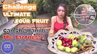 [VR 180 3D] - Ultimate Sour Fruit Challenge: Can She Handle the Tartness?