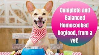 Complete and balanced home-cooked dog food from a vet! Easy instant pot homemade dog food- W/ PDF