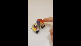 Brick Mini Vehicle: Desert Racing Car - Offbrand Lego Build