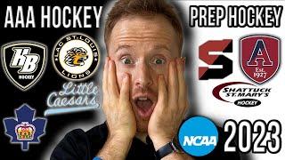 Prep vs AAA Hockey for NCAA D1 Advancement - 2023 Detailed Analysis