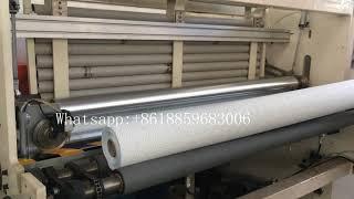 High speed glue laminated kitchen towel paper rewinder machine