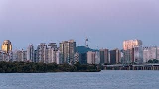 Seoul Evening Walk at Yeouido Hangang Park | Korea Travel Guide 4K HDR