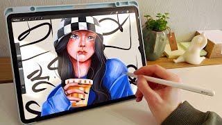 asmr drawing on my ipad