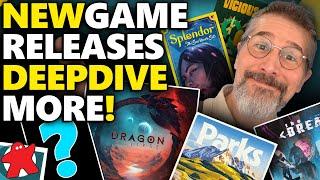 20 New Board Games, Deep Dive, Releases & Restocks - This month's Board Game Buyer's Guide!