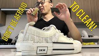 HOW-TO Clean Dior B23 Oblique Low sneakers! | Sneaker Cleaning