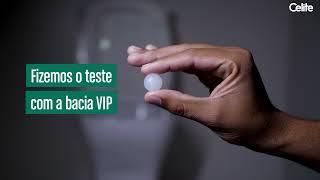 Teste de performance vaso sanitário VIP Celite 