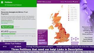  General Election Petition  Farmer Inheritance Petition  Winter Fuel Allowance Petition