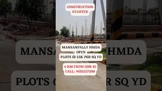 Mansanpally HMDA Open Plots @ 23k per sq yard