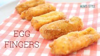 Egg Fingers || Fingers Foods For Babies Toddlers And Kids || Baby Led Weaning Recipe