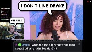 xQc Reacts to Pokimane saying she Dislikes Drake as a "Person"