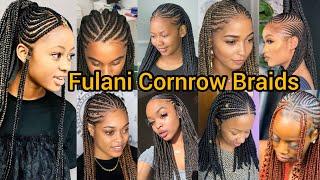 Fulani Cornrow Braids Hairstyles to try out in 2025 | Flawless Fulani Braids | Ghana Weaving Braids