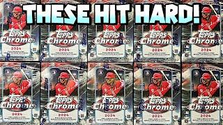 TEN TOPPS CHROME RETAIL BLASTER BOXES 2024 BASEBALL CARDS