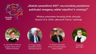 Mokslo sprendimai 360°: neuromokslų pasiekimai pakitusiai smegenų veiklai atpažint ir atstatyti