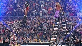 Edge spears Jeff Hardy in mid-air: WrestleMania X-Seven