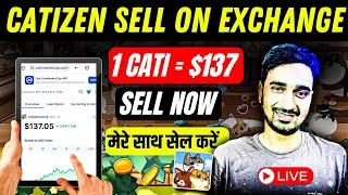 CATIZEN Coin Live Sell With Best Price | Catizen Live Trading | Cati Token Sell On Exchange