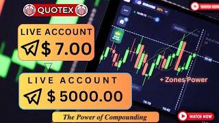 "Journey of Growth: 7$ Rupees to $5000 Through Compounding" | Quotex