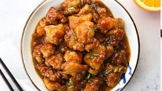 Easy Crispy Delicious Orange Chicken - No Deep Frying! #shorts