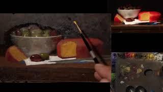 An excerpt from Gouda Cheese & Olives - Painting Tutorial