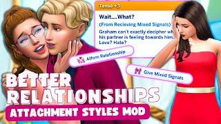 Add More Depth to Your Romantic Relationships | Attachment Styles Mod | The Sims 4: Mod Overview