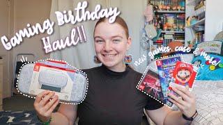 A small gaming birthday haul  | switch games, case & more!