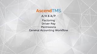Full AscendTMS Accounting Training!
